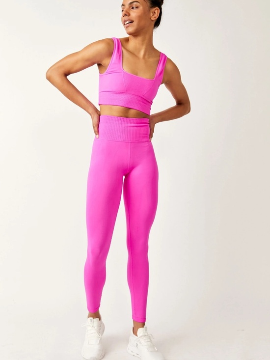 FP Movement by Free People Pants - NWT Free People FP Movement Good Karma Leggings in Magenta | Size XS/S